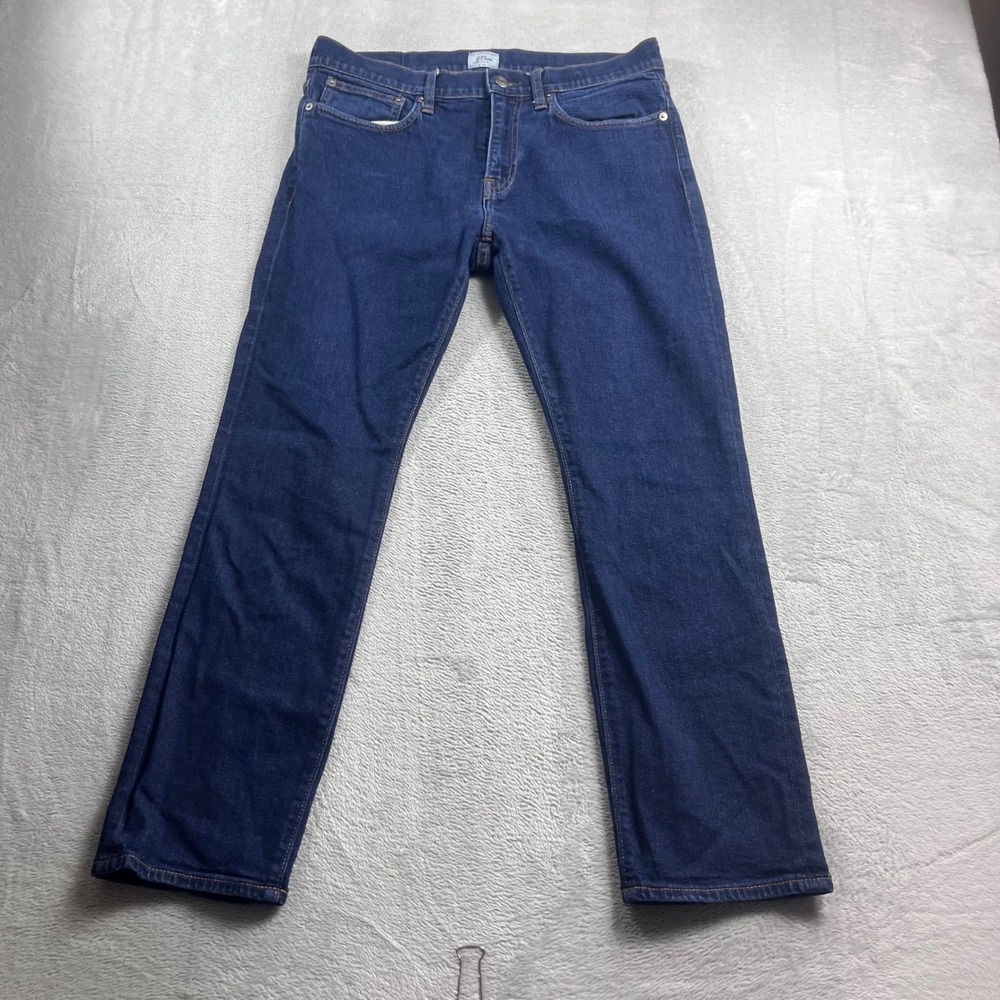 J.Crew 484 Slim Fit Jeans Mens 34x30 Dark Wash Kurabo Japanese Denim Blue Pants